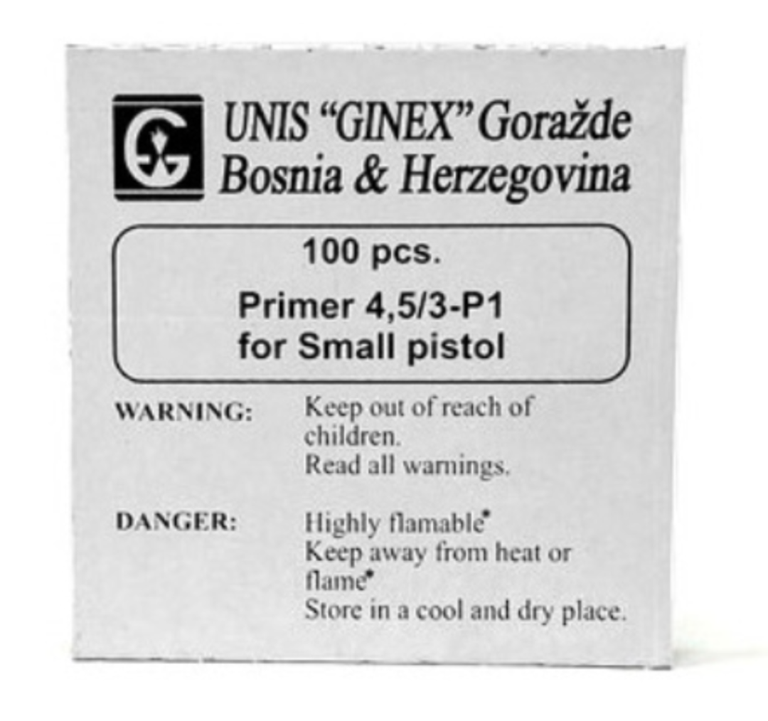 Ginex Small Pistol Primers 100 image 0